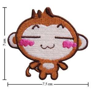  Cartoon Yoyo Monkey Embroidered Iron on Patches From 