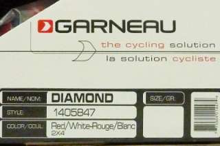 Louis Garneau Diamond   Cycling Helmet   Red/White   Medium (56 59cm 