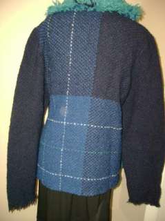Boyne Valley Weavers Patchwork Button Front Cardigan XL  