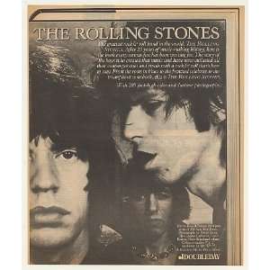  1983 The Rolling Stones Doubleday Book Promo Print Ad 