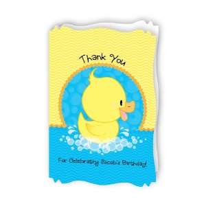  Ducky Duck   Personalized Birthday Party Thank You Cards 