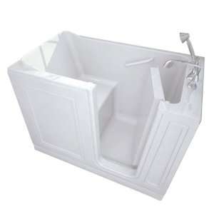   Walk In Bath Whirlpool and Air Spa Systems, Right Side Drain, White