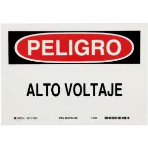   Sign, Header Peligro, Legend Alto Voltaje Industrial & Scientific