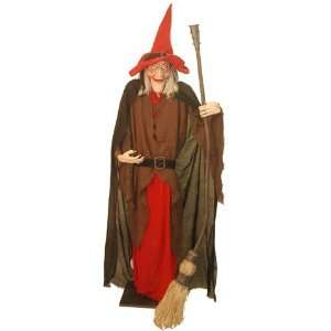  Six Foot Talking Witch Prop With Light Up Eyes