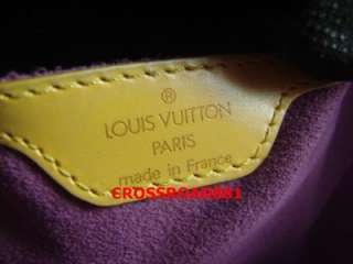 Auth Louis Vuitton Yellow Epi Saint Jacques Bag Very Good  