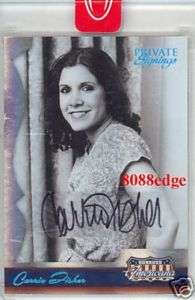 2007 DONRUSS AMERICANA AUTOGRAPH AUTO: CARRIE FISHER #1/1 OF  