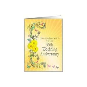  Invitation to 35th wedding Anniversary party Card Health 