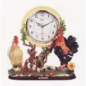  ROOSTER 3D Shelf Mantle Clock w/ GREAT Detail *NEW*