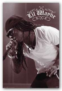 MUSIC POSTER Lil Wayne Black and White  