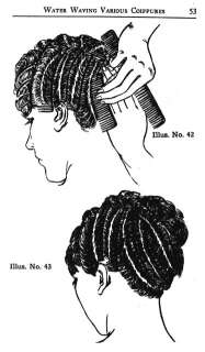 Hairstyles Book 1923 Water Waves Flapper Era Beautician  