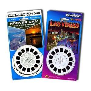  ViewMaster Hoover Dam & Las Vegas   2 Sets   6 Reels Baby