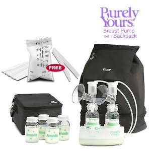  Ameda 17075KIT4 Combo 4 Purely Yours Breast Pump with Back 