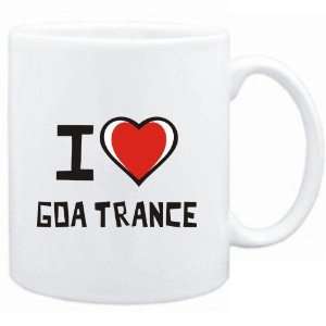  Mug White I love Goa Trance  Music