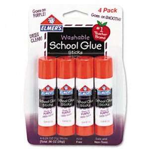  Elmers E543   Washable School Glue Sticks, Purple, .24 oz 