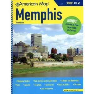  American Map 609266 Memphis Tennessee Street Atlas Office 
