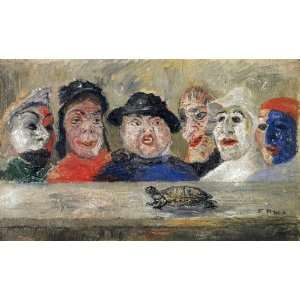  Hand Made Oil Reproduction   James Ensor   32 x 20 inches 