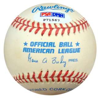Cal Ripken Jr & Sr Autographed Signed AL Baseball PSA/DNA #P71567 