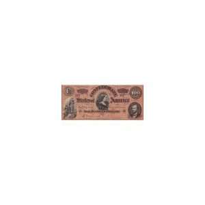  $100 Confederate Note, Richmond, VA, F VF Toys & Games