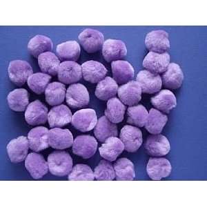  100 Craft Pom Pom Puffs   1 Purple Toys & Games