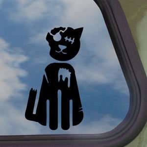 Zombie Cat Black Decal Truck Bumper Window Vinyl Sticker 