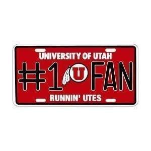  Utah #1 Fan License Plate