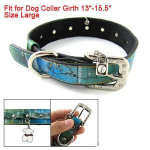 Rhinestone Decor Buckle 5 holes Colored Collar for Pet Dog  