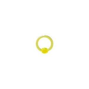  UV Acrylic Capitve Ring, in 14g (Gauge), Clear (Color 