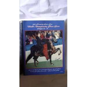  2000 Kentucky State Fair World Championship Horse Show Book 