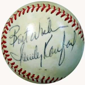 Sandy Koufax Signed Baseball   NL Feeney Best Wishes PSA DNA:  