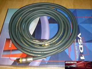Cable cordon coaxial High End Audioquest VSD 1 NEUF 5m  