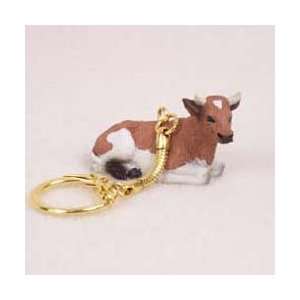  Guernsey Cow Keychain