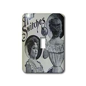 Florene Vintage   Antique Wig Ad   Light Switch Covers   single toggle 