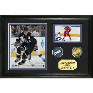 Vincent Lecavalier 2008 All Star Game Used Net And Gold Coin Photo 