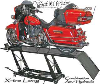 New Black Widow Air/Hydraulic Motorcycle Lift  