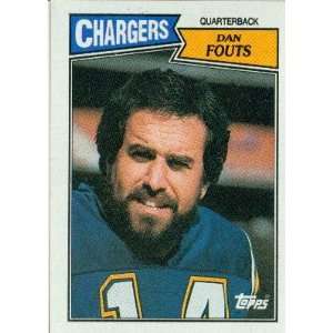  1987 Topps #340 Dan Fouts   San Diego Chargers (Football 