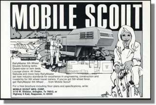   RallyMaster 5th wheel travel trailer camper by Mobile Scout print ad