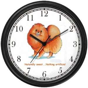  Pomeranian Dog Cartoon or Comic   JP Animal Wall Clock by 
