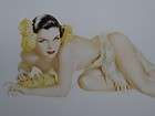   girl pinup art flowery hawaii beauty albe $ 5 59 20 % off $ 6 99 time