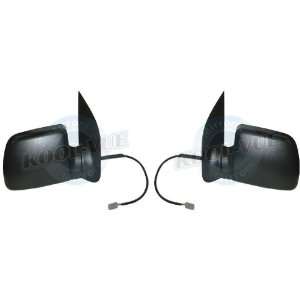 Pair of Side Mirrors, Ford Econline Super Duty, Power, Manual Folding 