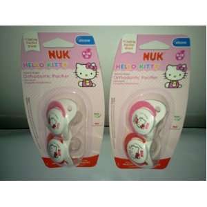  Gerber Nuk Hello Kitty Orthodontic Silicone Pacifier Stage 