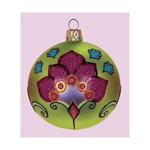  Lotus Ball Christmas Tree Glass Ornament