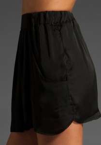 NWT BB Dakota Alethea Pleated Black Skort. Skirt Shorts  