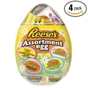 Reeses Easter Plastic Egg Assortment, 5 Ounce Containers (Pack of 4 