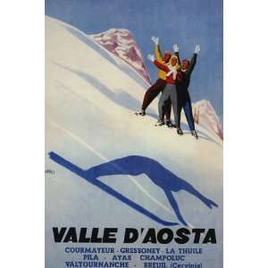  VALLE D AOSTA SKI WINTER SPORT ITALY ITALIA ITALIAN 