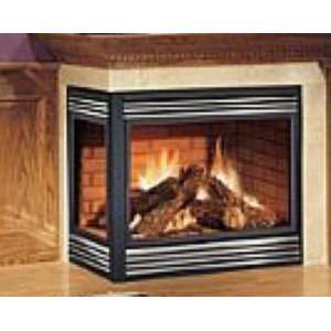   36 Left Side Open B Vent Fireplace Natural Gas Remote