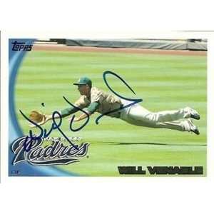  Will Venable Signed San Diego Padres 2010 Topps Card 