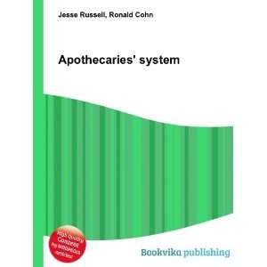 Apothecaries system Ronald Cohn Jesse Russell Books