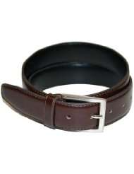 The Vegan Collection Captain Brown Pleather Stitched Belt