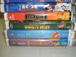 23 DISNEY MASTERPIECE CLASSIC GOLD VHS MOVIES TAPES  