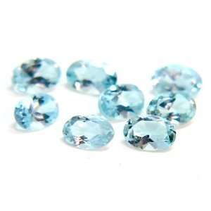  Aquamarine Gemstone 4 x 6mm Oval Cut Natural Gemstone Loose Gemstone 